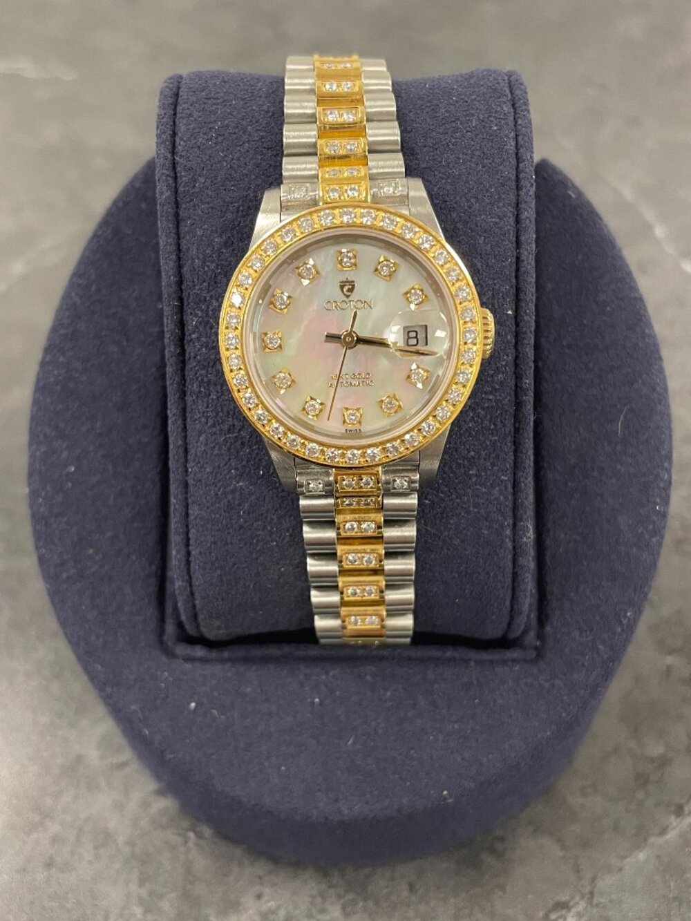 Women's Automatic Croton Gemstone Watch